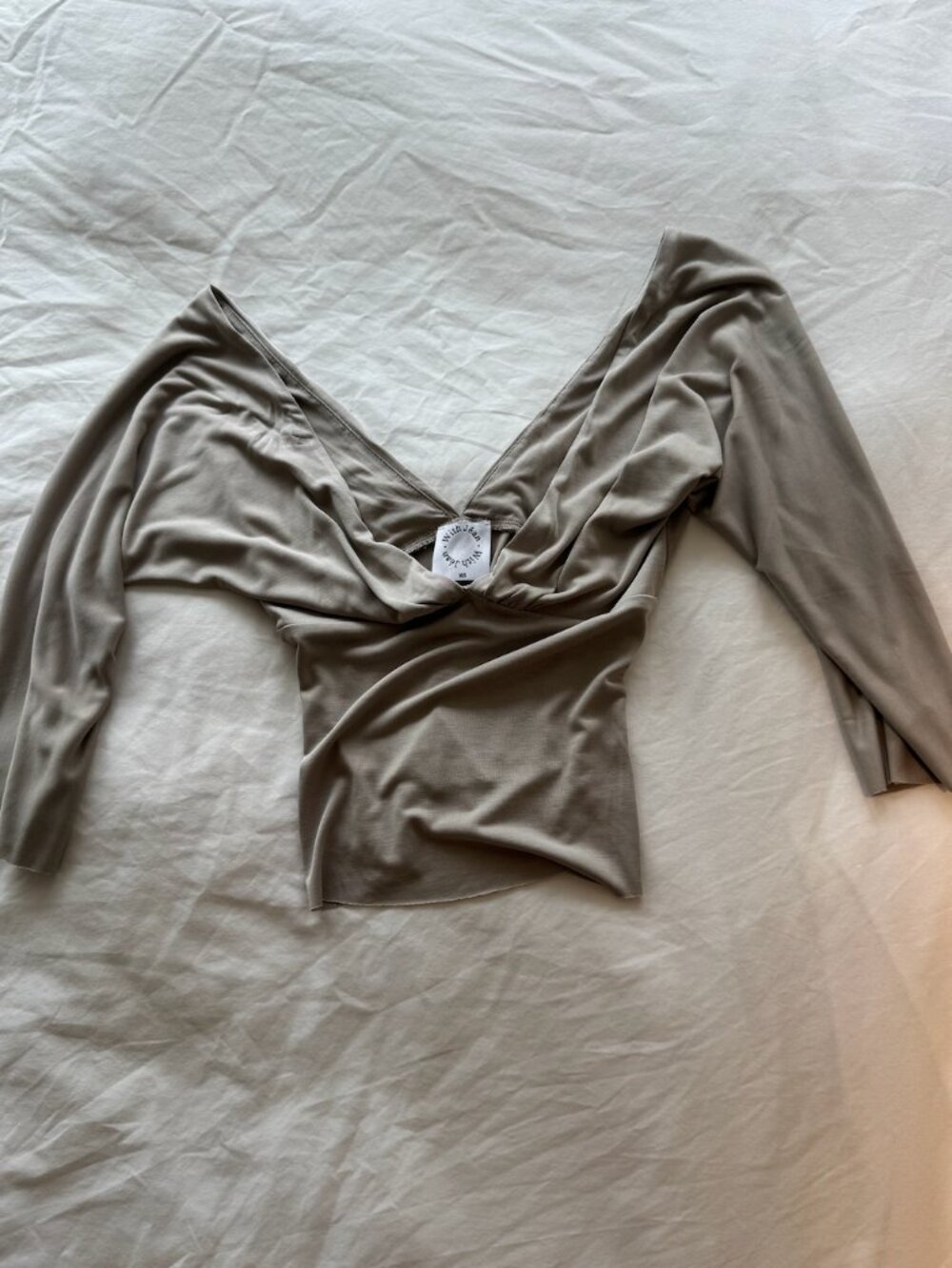 with jean lana top in gray